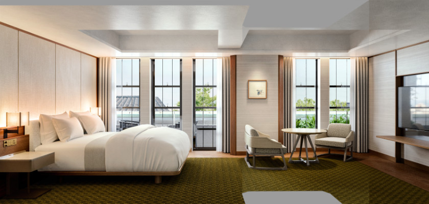 Artist's impression of Imperial Hotel, Kyoto suite