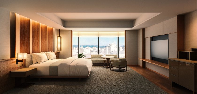 Artist's impression of Imperial Hotel, Kyoto suite