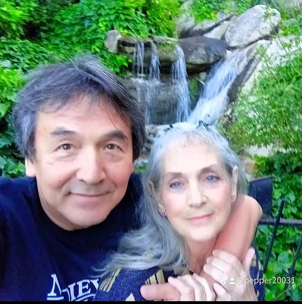 Akihiko and Sharon  after being reunited via MyHeritage