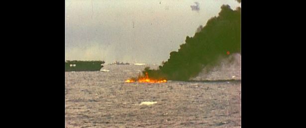 The battles of the Pacific sea were fierce 