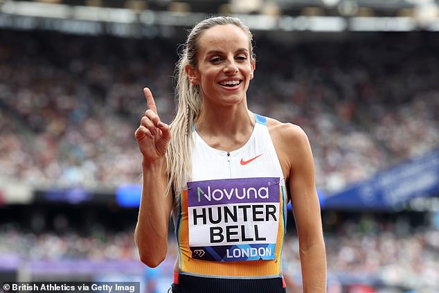 Georgia Hunter Bell took advantage of Keely Hodgkinson's absence to win the women's 1500m