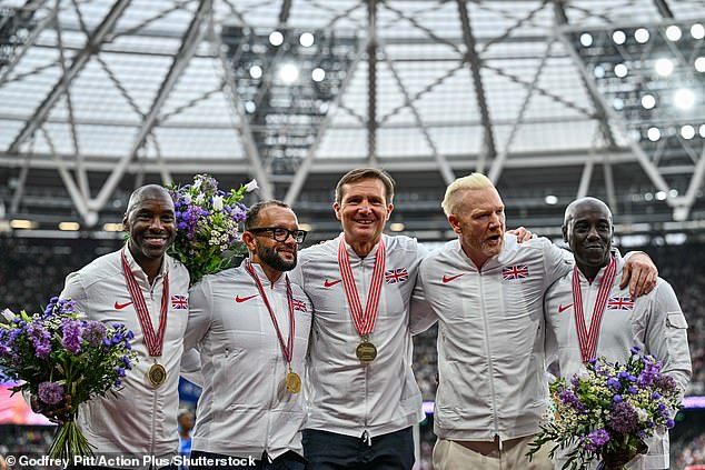 Great Britain's 1997 4x400m relay stars finally receive their gold medal at London Stadium