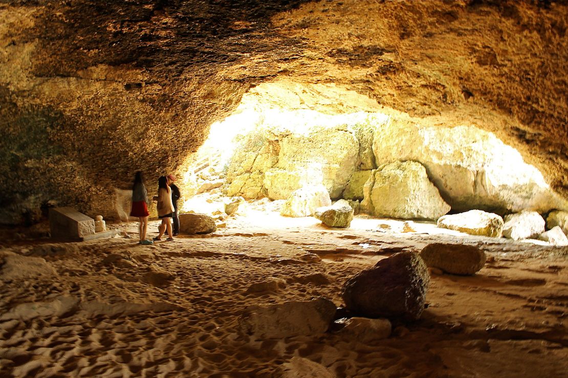 During three months of fighting, Okinawa residents took shelter in 1,000 Man Cave. 