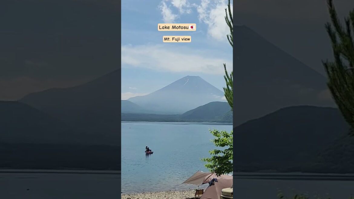 Lake Motosu Japan | Mount Fuji #japanesecamp #campinglocation #travel #campingsite #camping