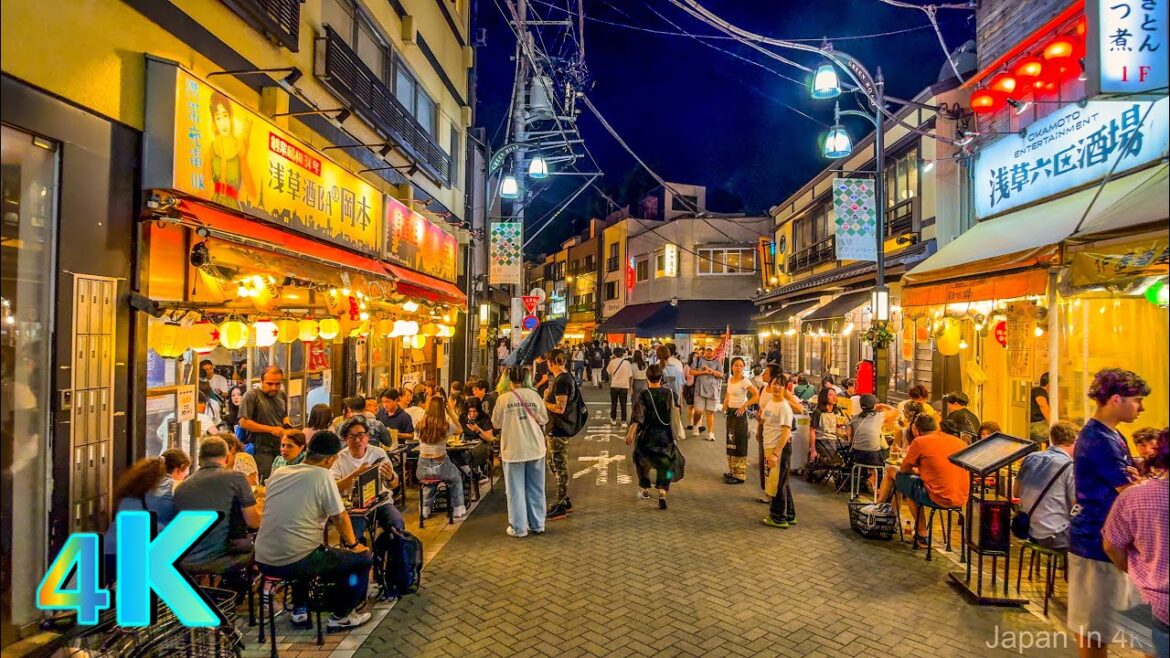 [4K HDR] Asakusa Night Walk | Tokyo Summer 2025 • (浅草 東京 夜の散歩)
