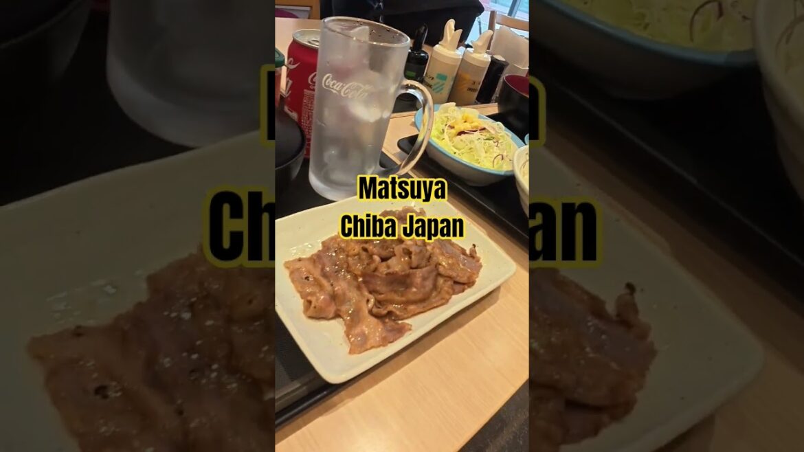 Lunch at Matsuya Chiba Japan, spending time with my son living in Japan #japantravel #may2025 #fyp