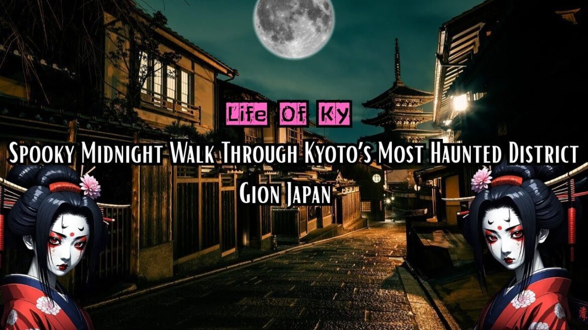 Haunted Japan - Midnight Walk Through Kyoto's Haunted District (Alone)