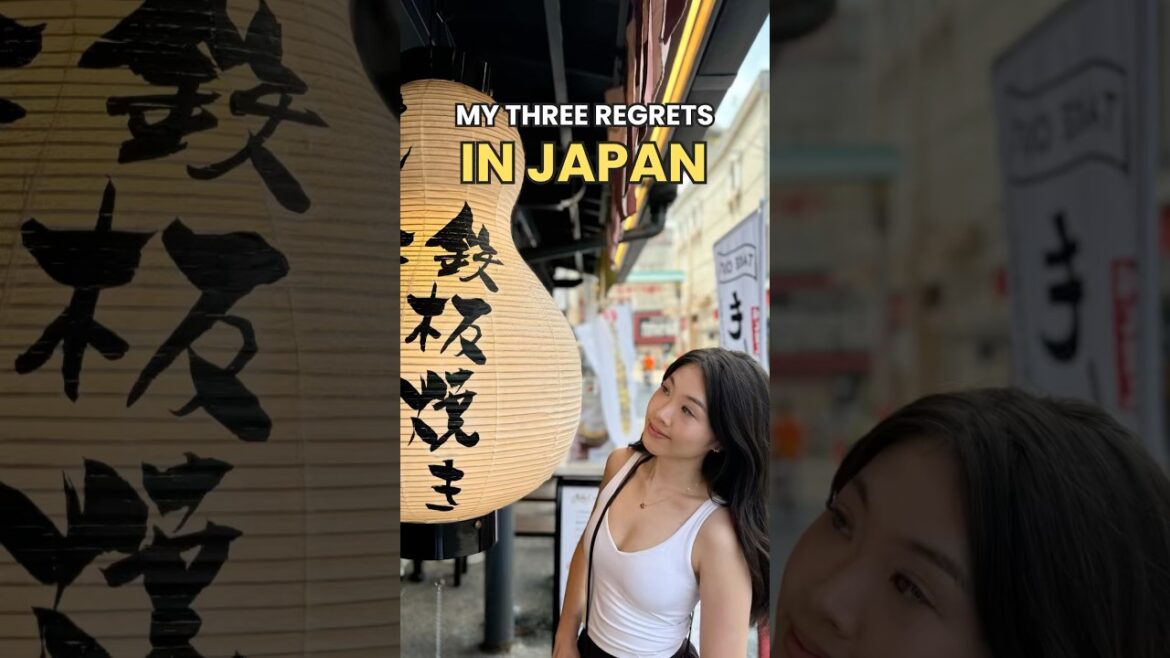 Three REGRETS From My First Trip To Japan #japan
