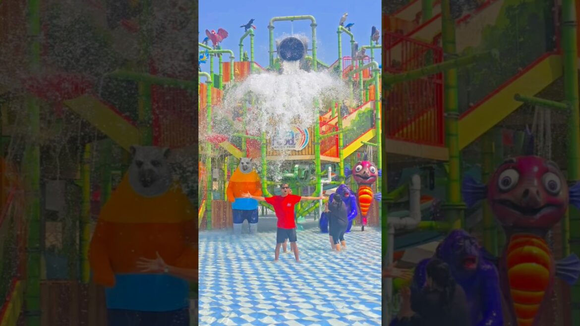 Bucket Fall Fun N Food Water Park Delhi📍 #shorts #waterpark