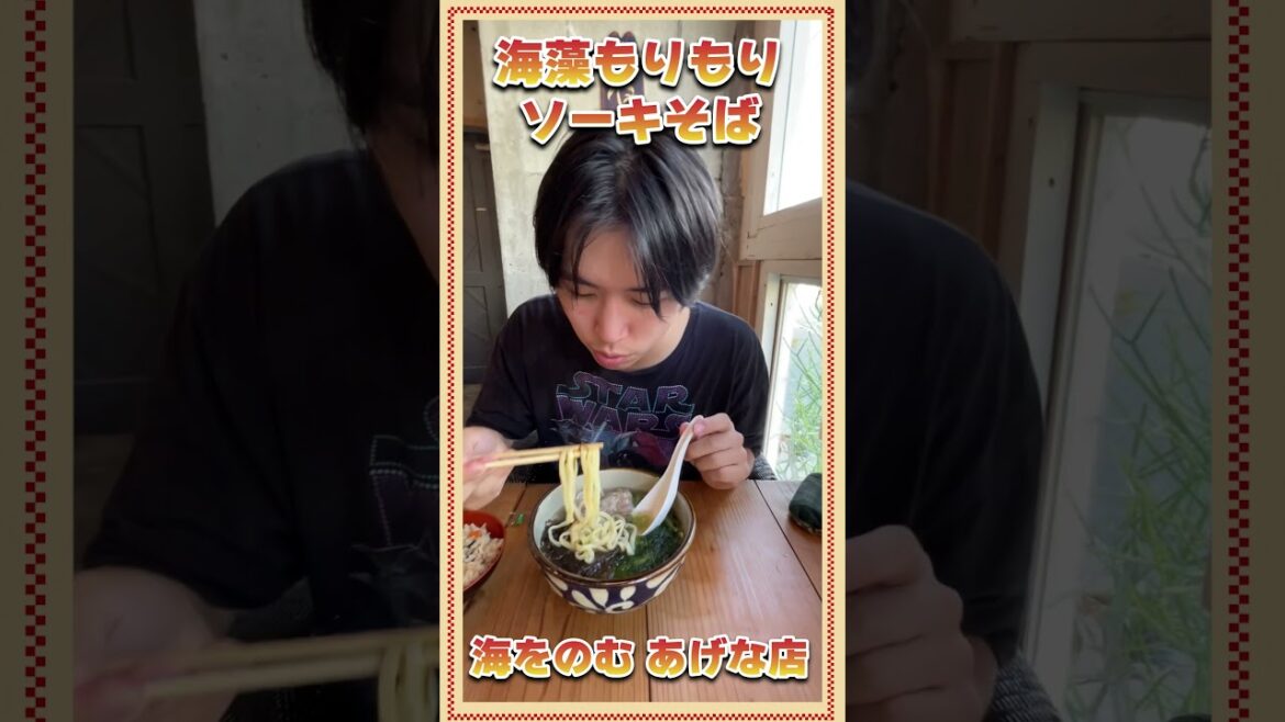 【海藻もりもり】海をのむあげな店 #沖縄旅行 #沖縄グルメ #沖縄観光 #沖縄の絶景 #沖縄の文化 #沖縄そば #肉 #新感覚ラーメン #グルメ #食べ歩き