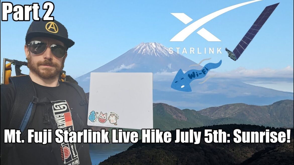 World First Mt. Fuji Starlink Livestream Hike! Sunrise Stream! World First Mt. Fuji Starlink Livestream Hike! Sunrise Stream!