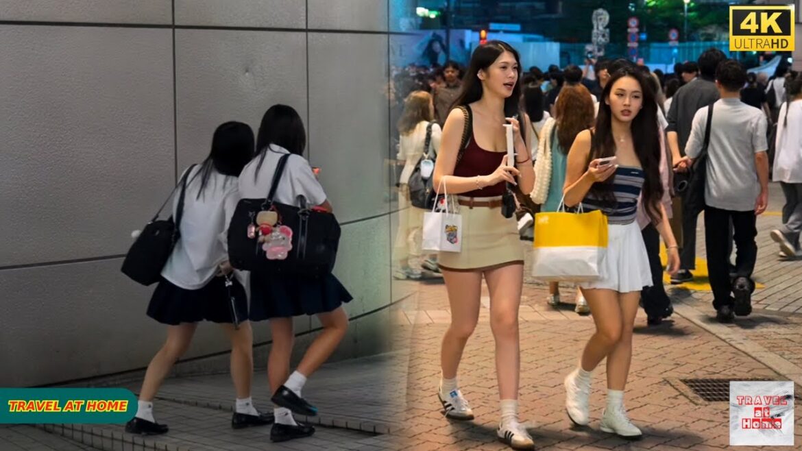 4K HDR Japan travel 2025 | Night Walk in Shibuya (渋谷) Tokyo Japan | Relaxing Natural City ambience