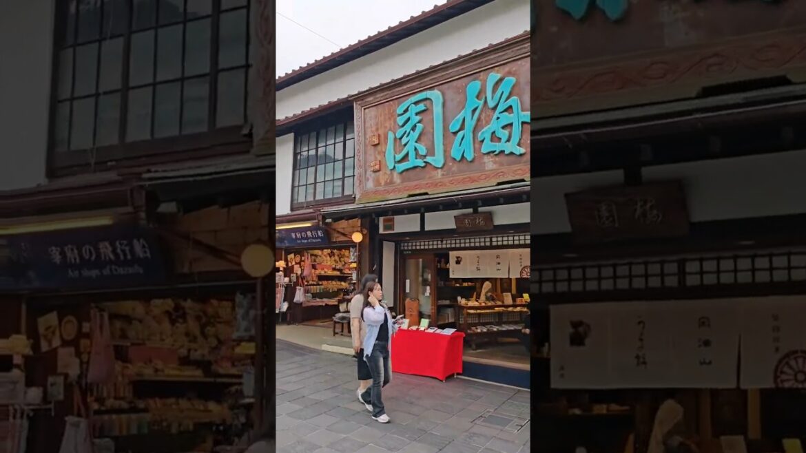 Unexpected village at Dazaifu Shrine, great place to chill, Fukuoka Japan #touristplace