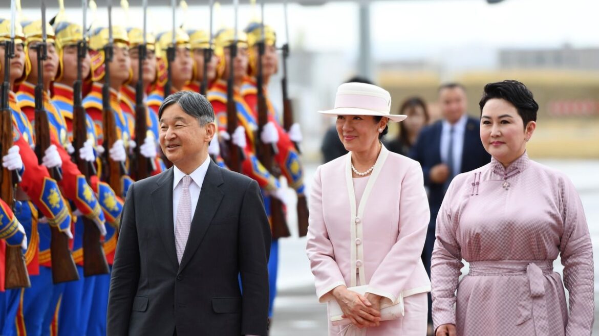Japan's emperor begins a weeklong visit to Mongolia that will honor POWs
