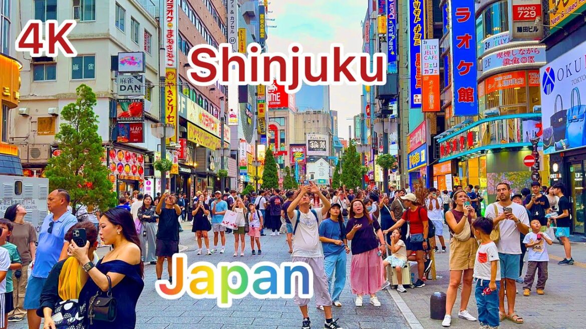 4K HDR Shinjuku View & Walking Tour. Tokyo , Japan. July 2025