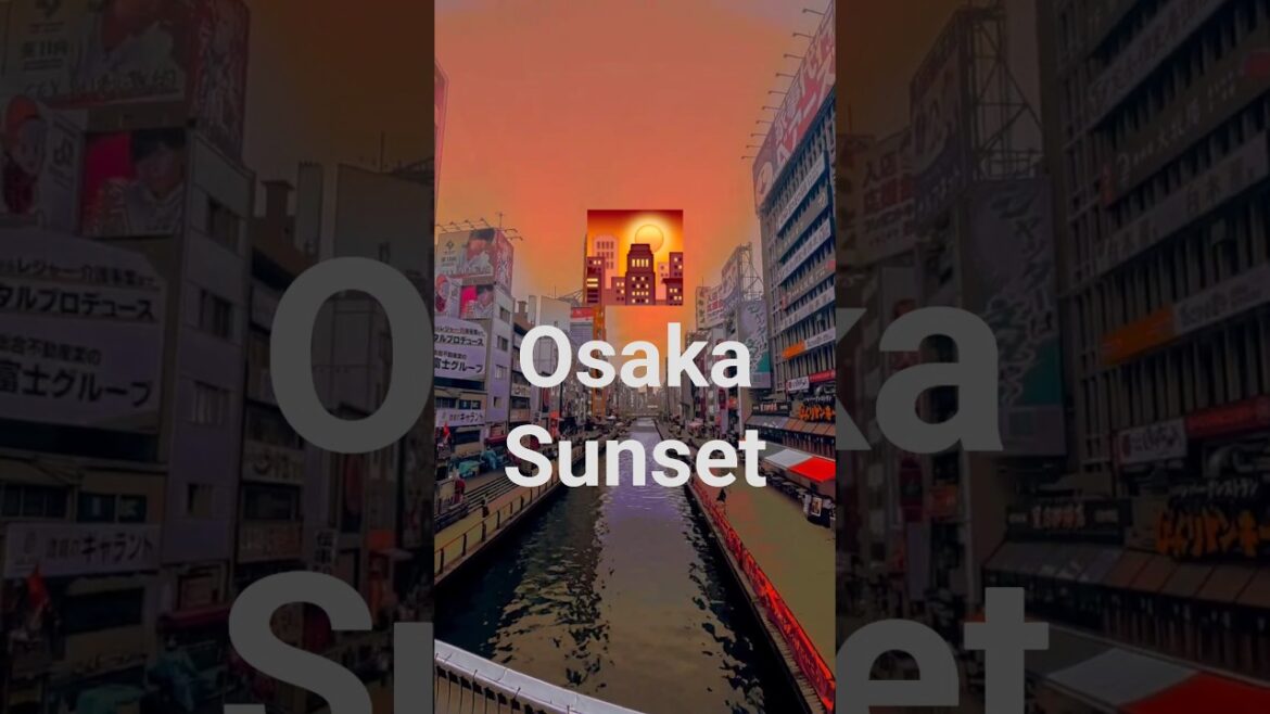Osaka Sunset 🧡 | Travel Japan