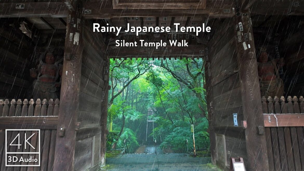 Rainy Forest Temple Walk in Japan | Negoroji Temple in Kagawa | Nature Sounds & ASMR Ambience | 4K Rainy Forest Temple Walk in Japan | Negoroji Temple in Kagawa | Nature Sounds & ASMR Ambience | 4K