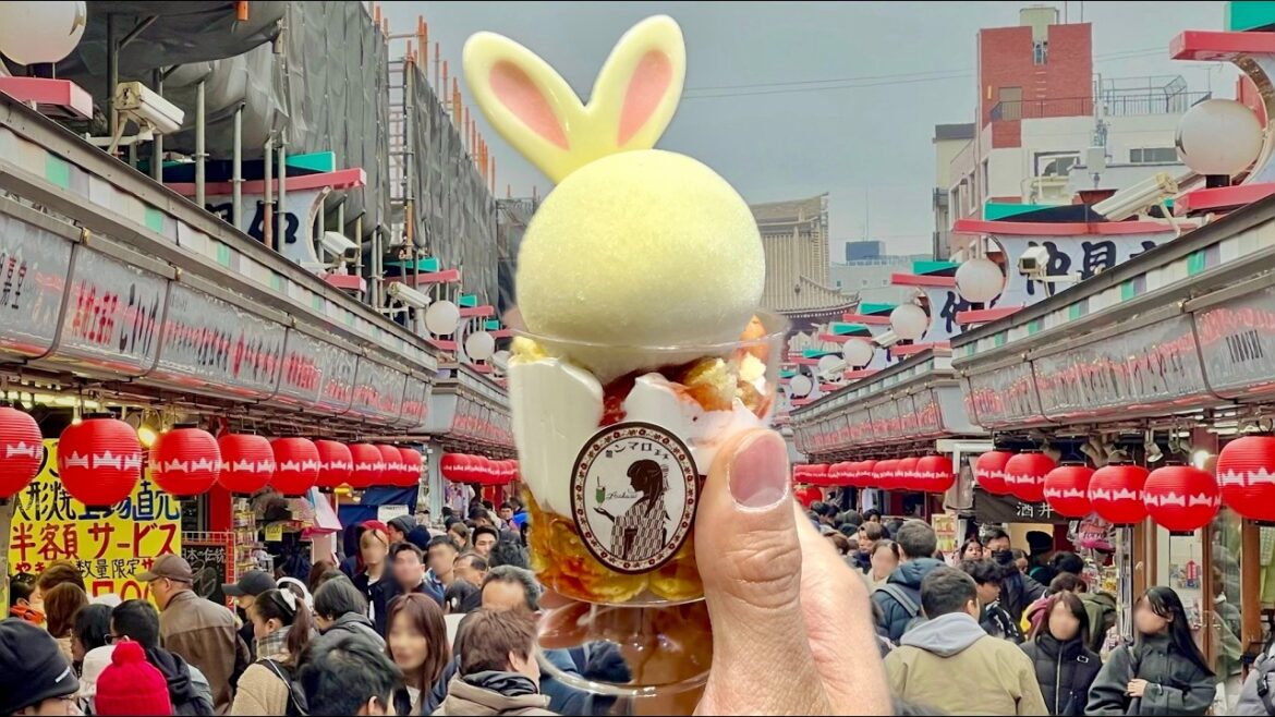 10 Amazing Japanese Street Food 🧁🍵 Tokyo Asakusa