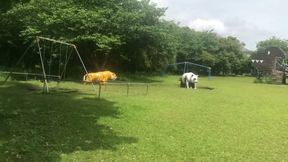 Dinosaur Park, Sakurajima Island, Kagoshima, Japan