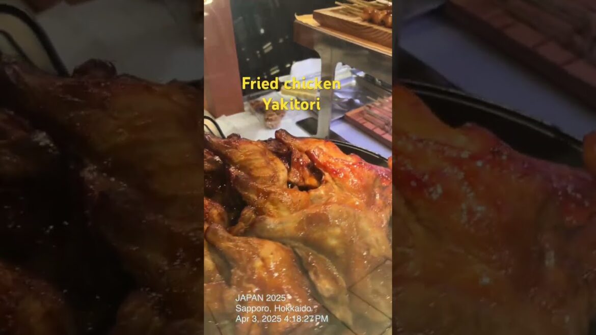 YAKITORI, FRIED CHICKEN #japan #sapporo #travel