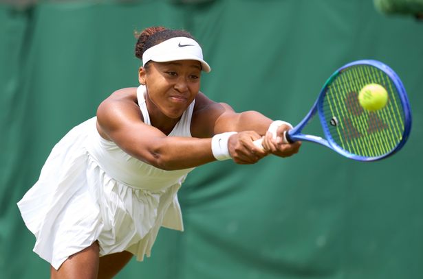  Naomi Osaka of Japan plays a backhand against Anastasia Pavlyuchenkova