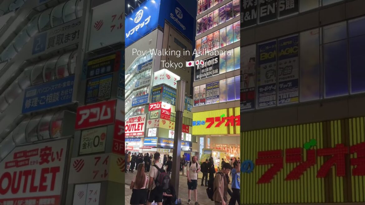 Pov: Walking in Akihabara, Tokyo🇯🇵 #japan #travel  #shorts