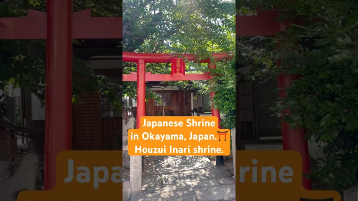 Japanese Houzui Inari shrine in Okayama, Japan.#japan #shrine #temple #okayama #shorts