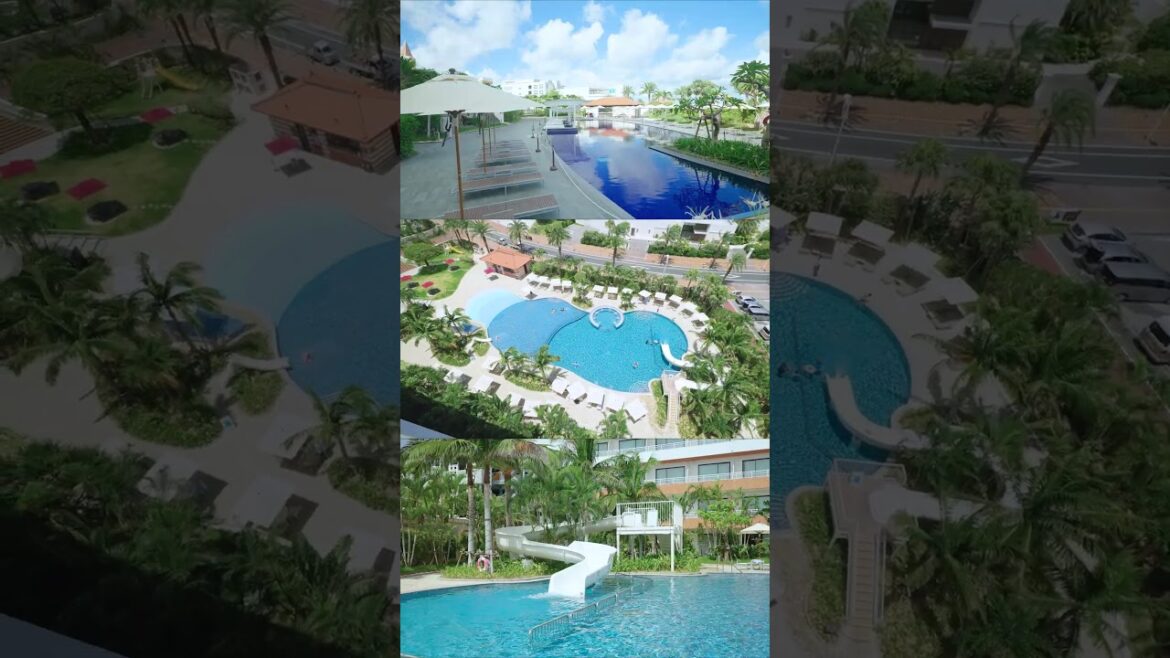 【ヒルトン沖縄北谷リゾート】屋外プール #hiltonokinawachatanresort #okinawapool #okinawa #沖縄旅行 #沖縄プール #アメリカンビレッジ