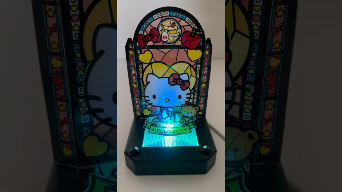 Hello Kitty Stained Glass style Craft Kit Kumitera #shorts