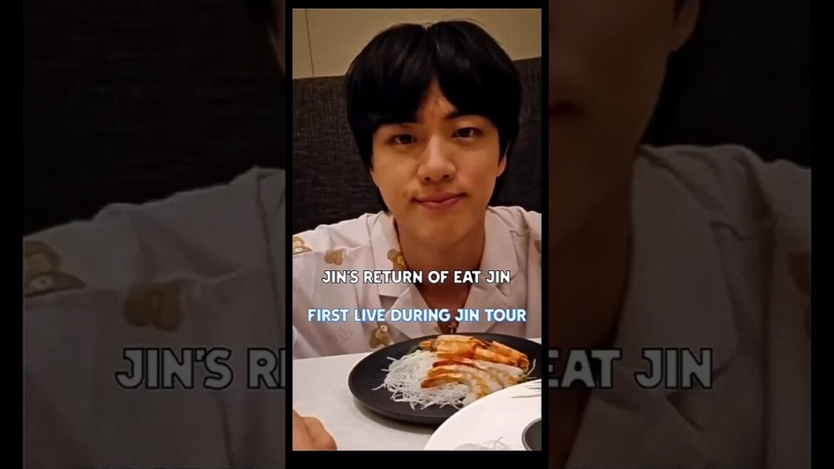 JIN was so happy seeing the response in his RunSeokjinEp Tour Chiba Day 1 #eatjin #runseokjin