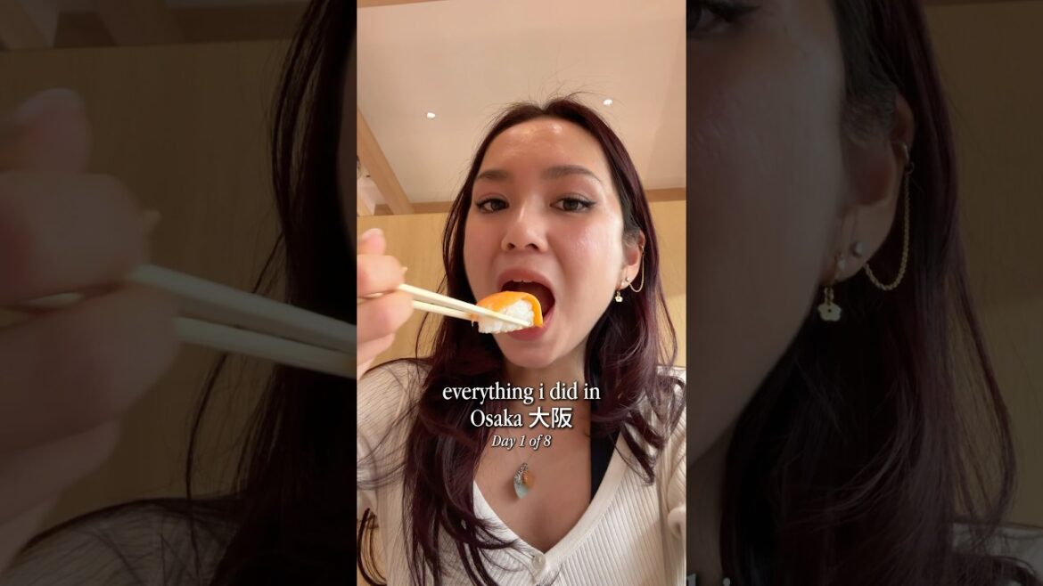things to do in Osaka! 🍣 japan travel vlog day 1