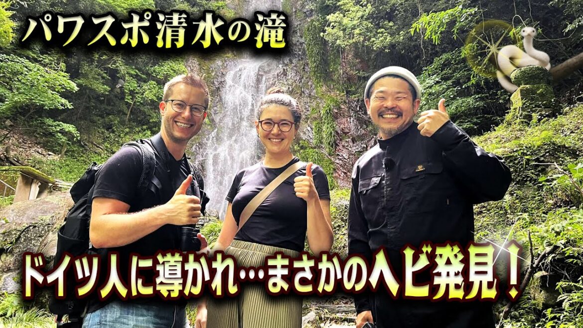 清水の滝で“謎の長い白ヘビ”を探せ！案内人はまさかのドイツ人！