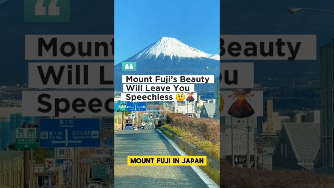 Mount Fuji’s Beauty Will Leave You Speechless 😲🌋 #shorts