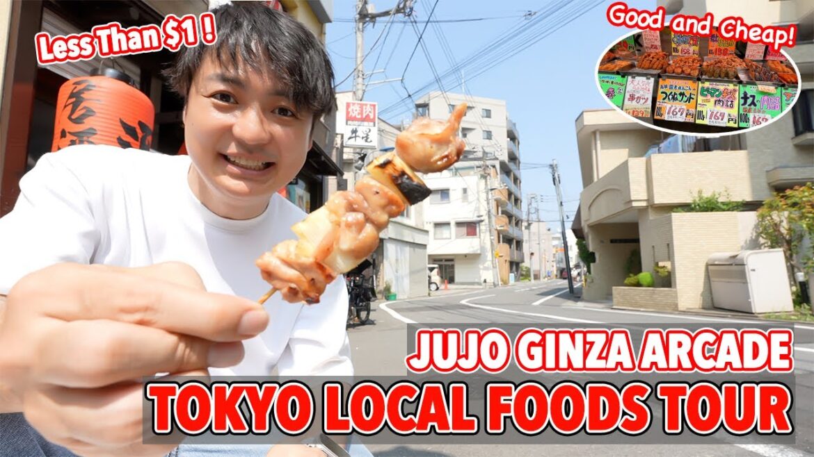 Eat Street Foods at Hidden Tokyo Food Street Locals Love! Jujo Ginza Arcade, North Ikebukuro Ep.584
