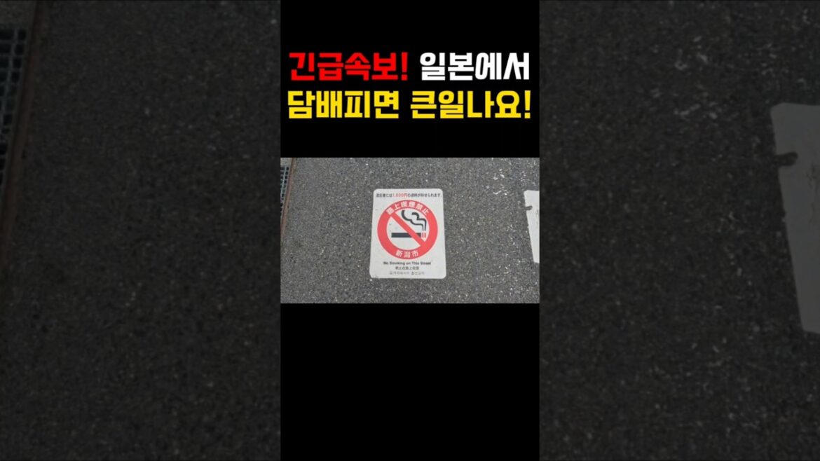 일본에 흡연 문화가 바뀌고 있습니다. 일본에 흡연 문화가 바뀌고 있습니다.