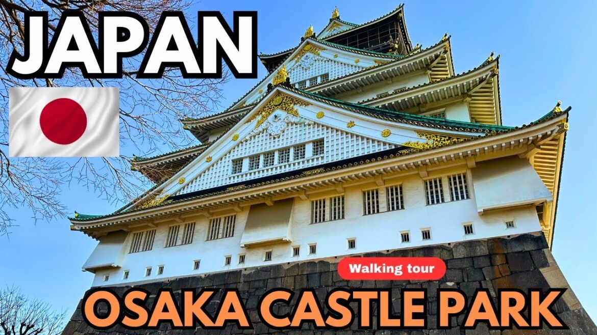 Osaka, Japan [4K] -  Osaka Castle Park walking tour (2025)