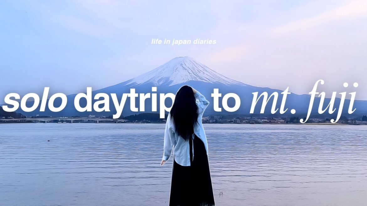 a solo daytrip to mt fuji during sakura season 🗻🌸 | life in japan a solo daytrip to mt fuji during sakura season 🗻🌸 | life in japan