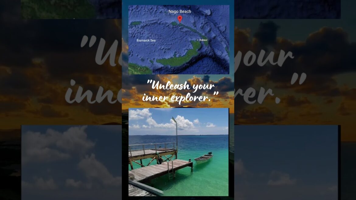 Nago Beach, New Ireland Province, Bismark Sea, Papua New Guinea, In Google Earth. #travel #mapguide