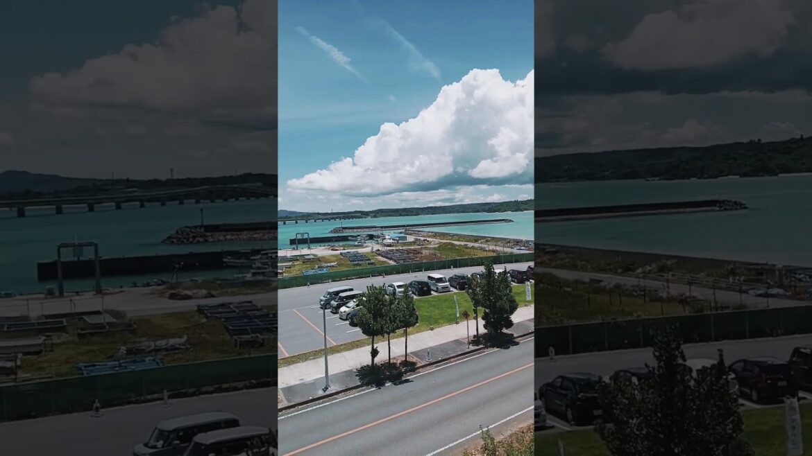 Okinawa Japan 沖繩 古宇利島的大白雲