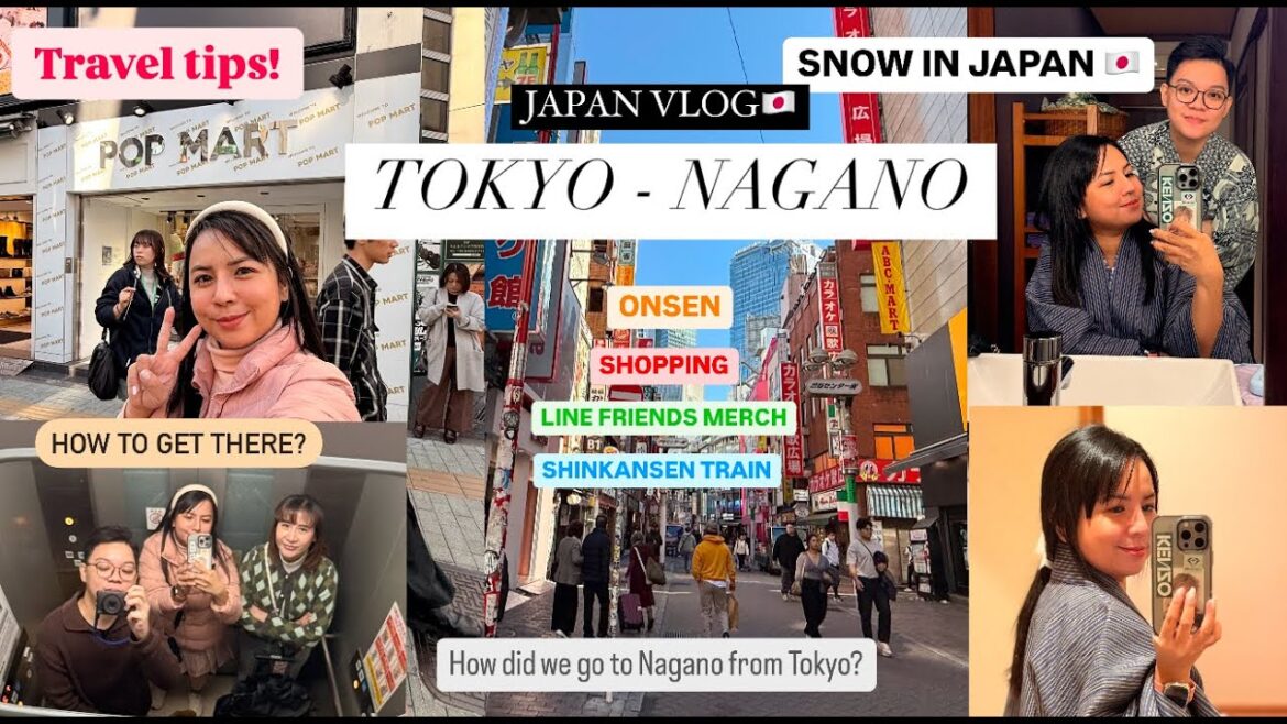 TOKYO to NAGANO Travel Guide l Shopping l Line Friends l Winter in Japan l Best Onsen l irakim02