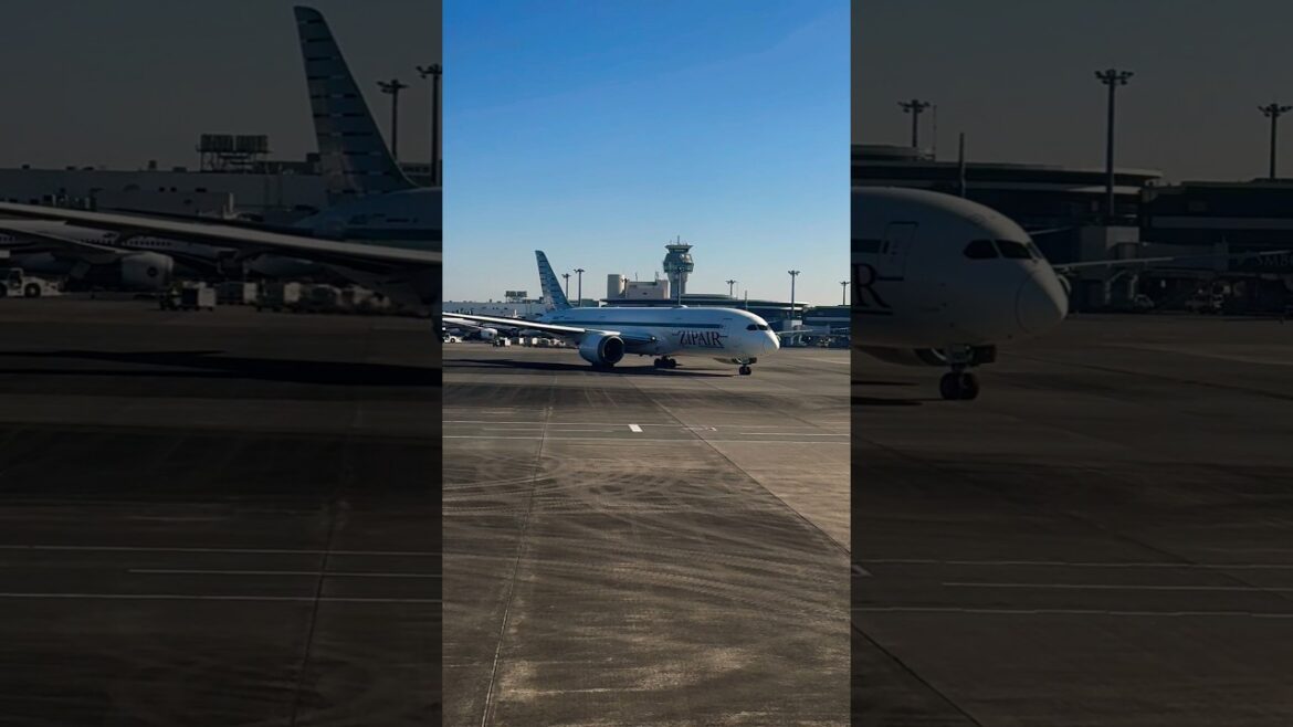 ZipAir at Narita Airport #shorts #travel #short #airplane #koreanair #japan #zipair