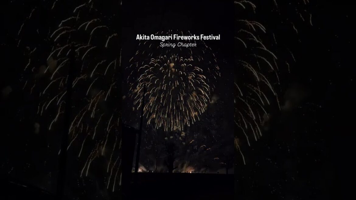 Witnessing the breathtaking spectacle of the Omagari Spring Fireworks in Akita was an absolute dream
