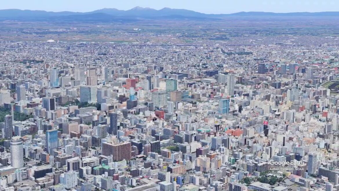 Sapporo View 3D  Breathtaking 4K Aerial Tour of Japan’s Northern Snow Capital