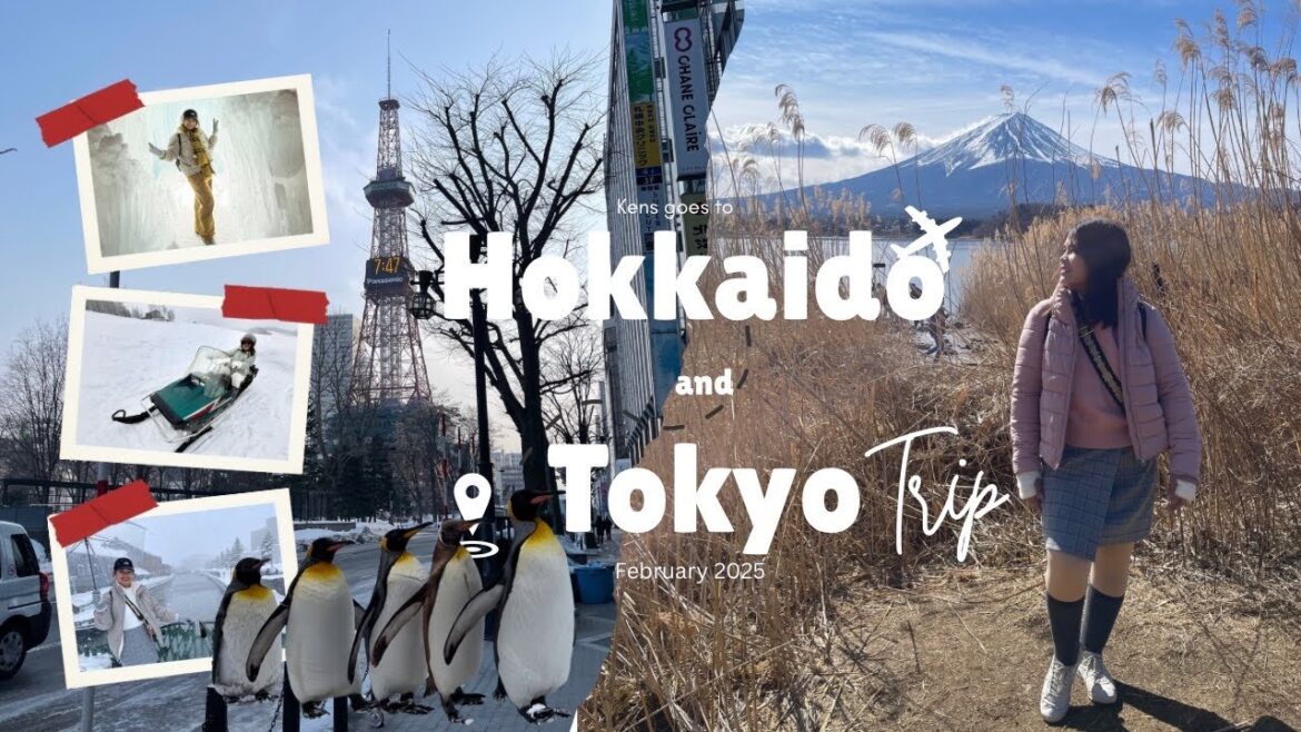 My First Snow Winter Trip in Hokkaido 🐧🌲❄️and a Day trip in Tokyo 🥢🍜🎎 ~ February 2025