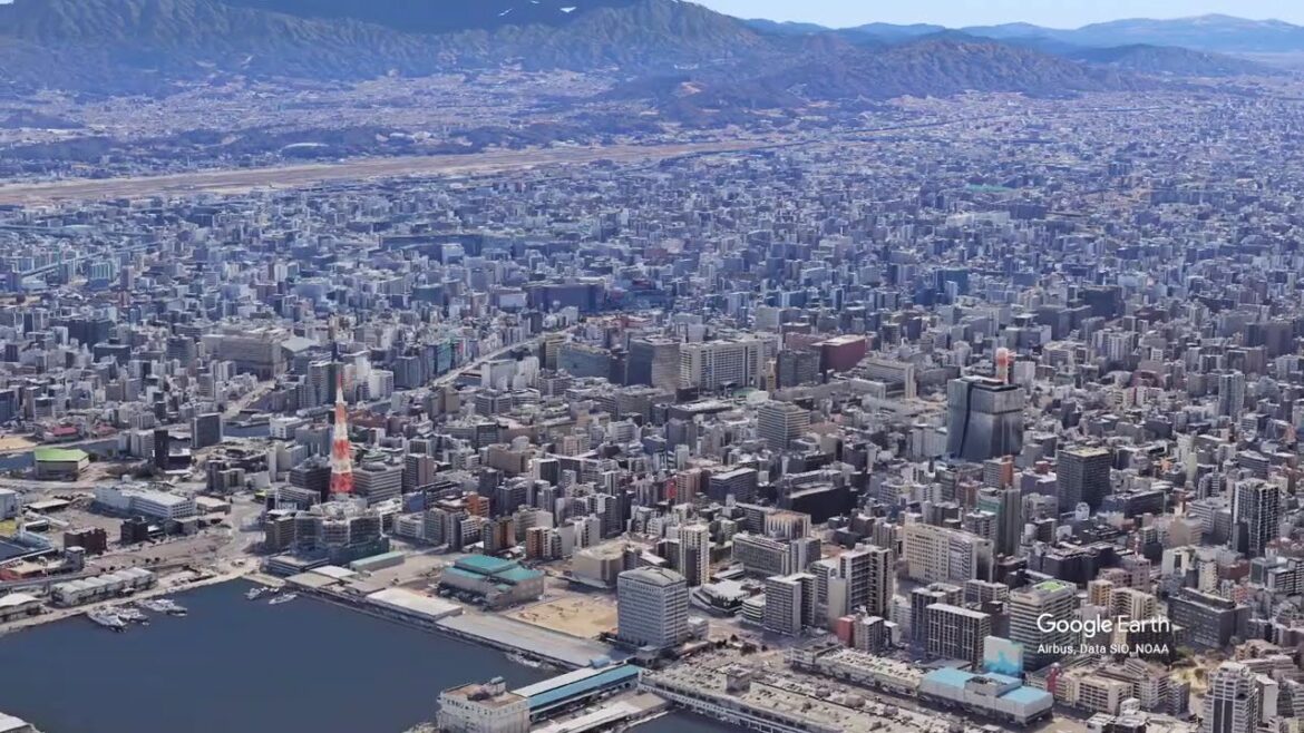 Fukuoka View 3D  Stunning 4K Aerial Tour of Japan’s Gateway to Asia