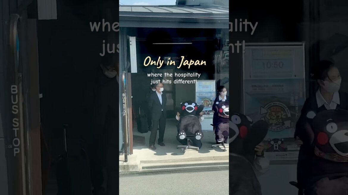 Only in Japan: the cutest send-off by Kumamon! |📍Aso, Kumamoto, Japan Only in Japan: the cutest send-off by Kumamon! |📍Aso, Kumamoto, Japan