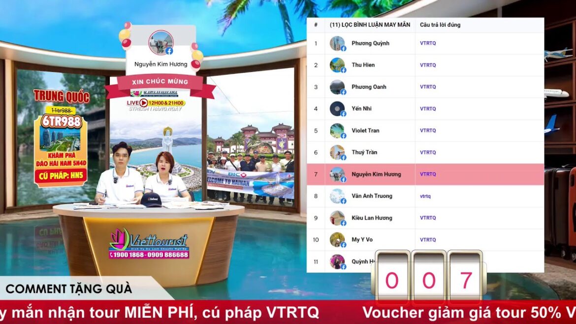 🔴 [LIVE NOW] - {Du lịch Cao Cấp giá rẻ} - NGÀY 14/07