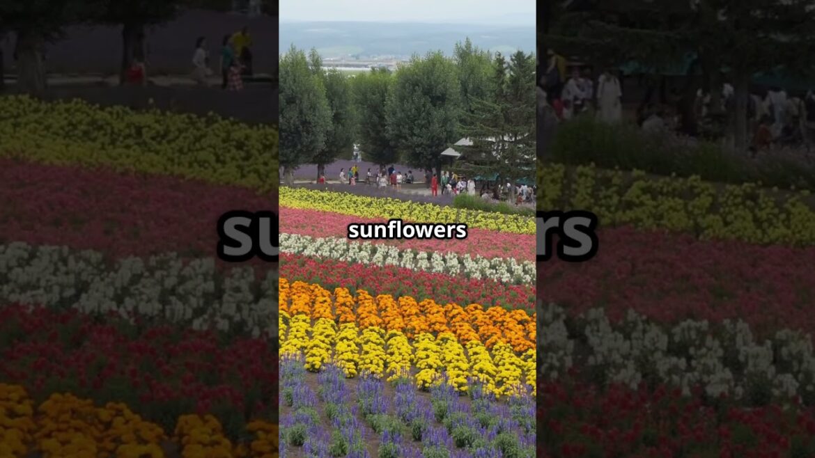 Discover Hokkaido's Stunning  flowers 🌷 Fields, Japan 🇯🇵 🌸  #travel #facts #trending #explore #japan
