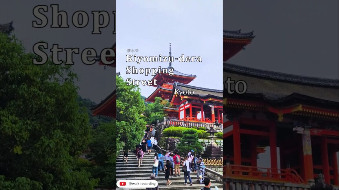 Exploring the Bustling Shopping Street of Kiyomizu-dera #kyoto #temple #travel