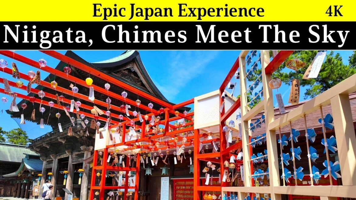 4K Japan Niigata  pref: Niigata city, Chimes Meet The Sky 4K Japan Niigata  pref: Niigata city, Chimes Meet The Sky